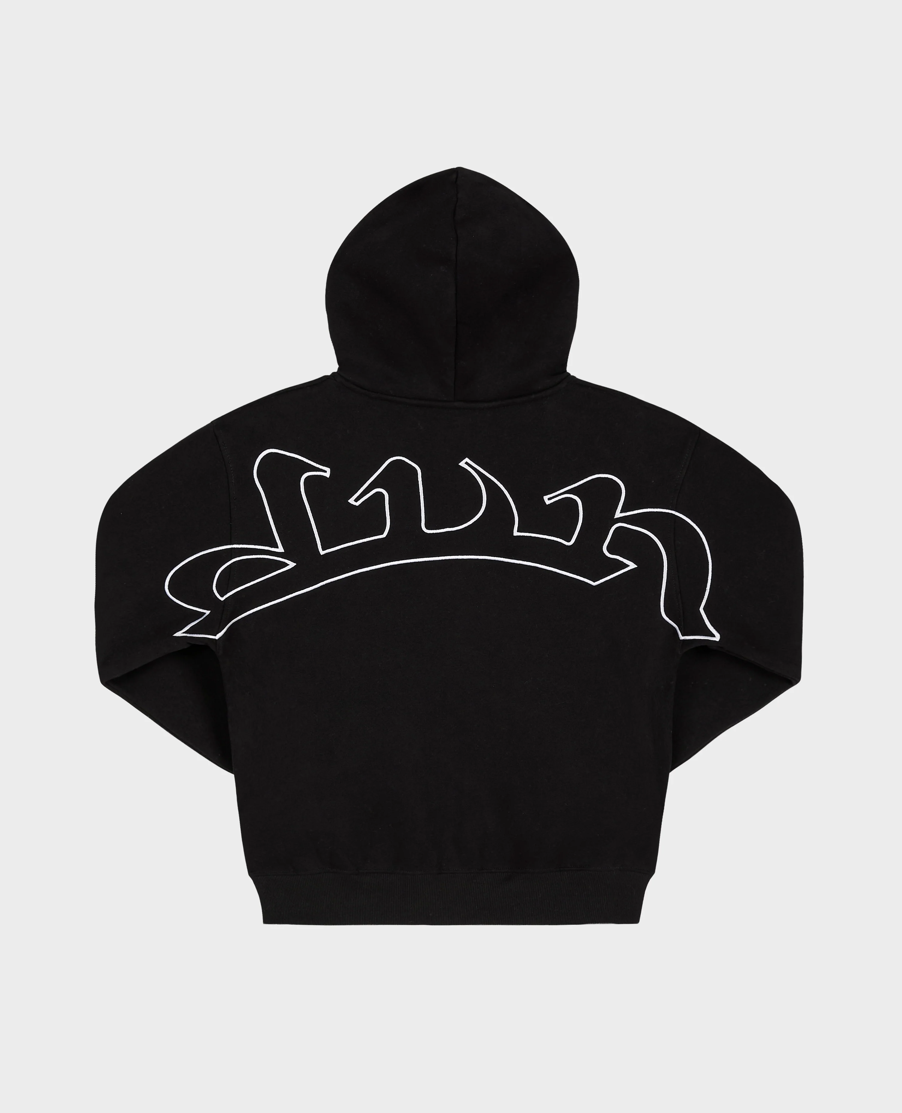 BLACK STRAIGHT ZIP