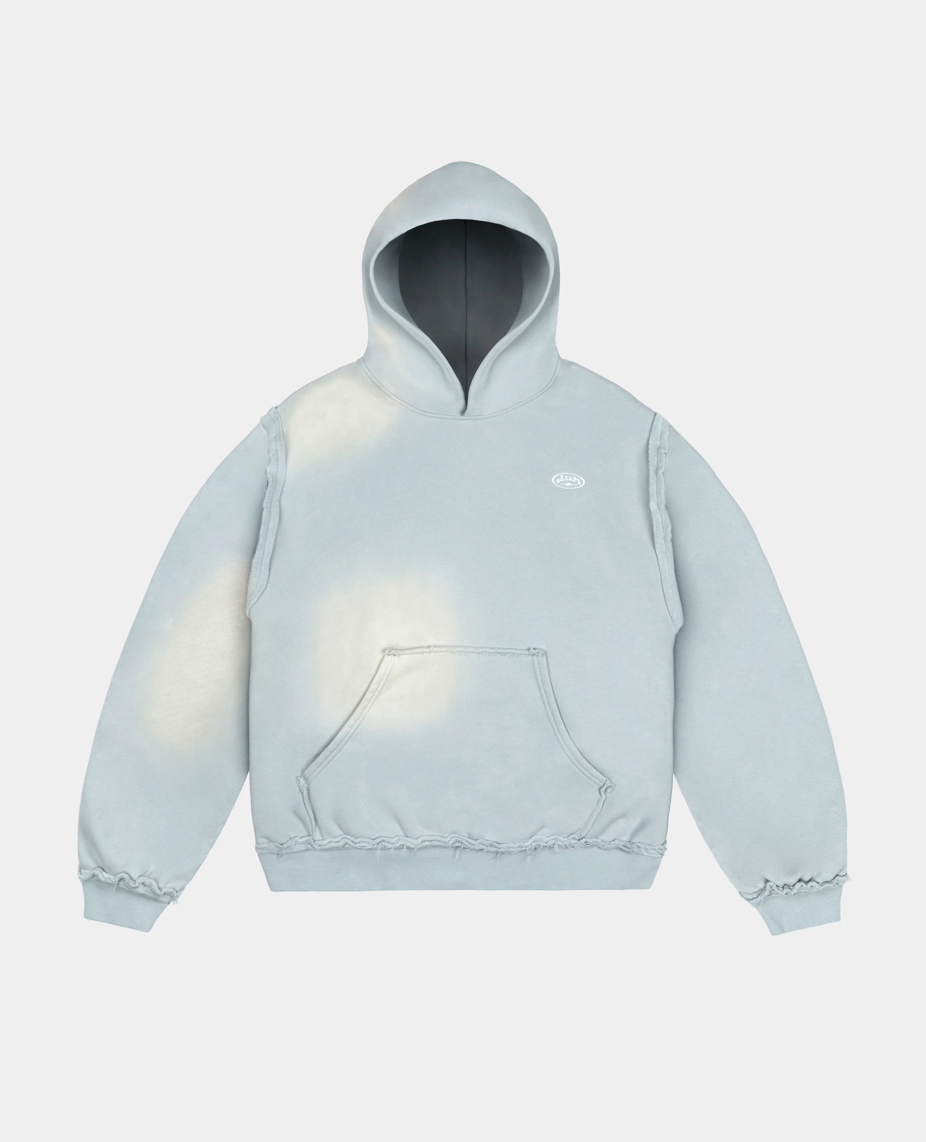 BLUE RAW MILITARY HOODIE - Image 2